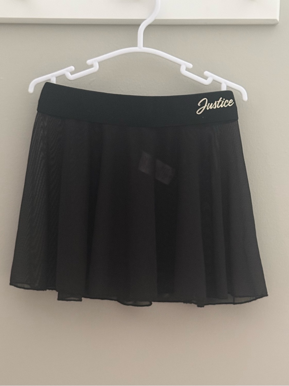 Girls Justice Black Dance Skirt - Size XS (5/6)